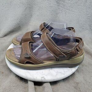 Orthofeet Shoes Womens Size 9 Brown Leather Malibu Adjustable Strap Sandals